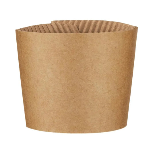 hotpack kraft sleeves for paper cups 237 ml 1000 pcs