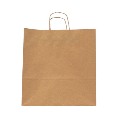 hotpack brown paper bag with a twisted handle 24 x 12 x 31 cm 250 pcs