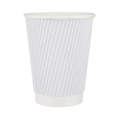 Hotpack White Ripple Paper Cup, 360 ml, 500 PCs