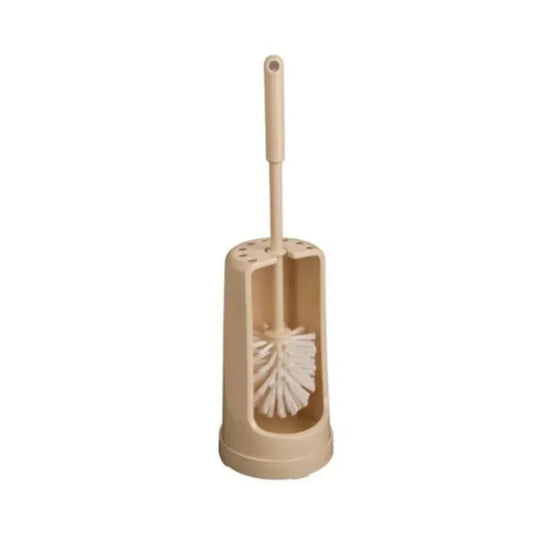 THS HB656 Beige Round Toilet Brush Set