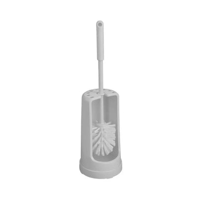 THS HB657 Grey Round Toilet Brush Set