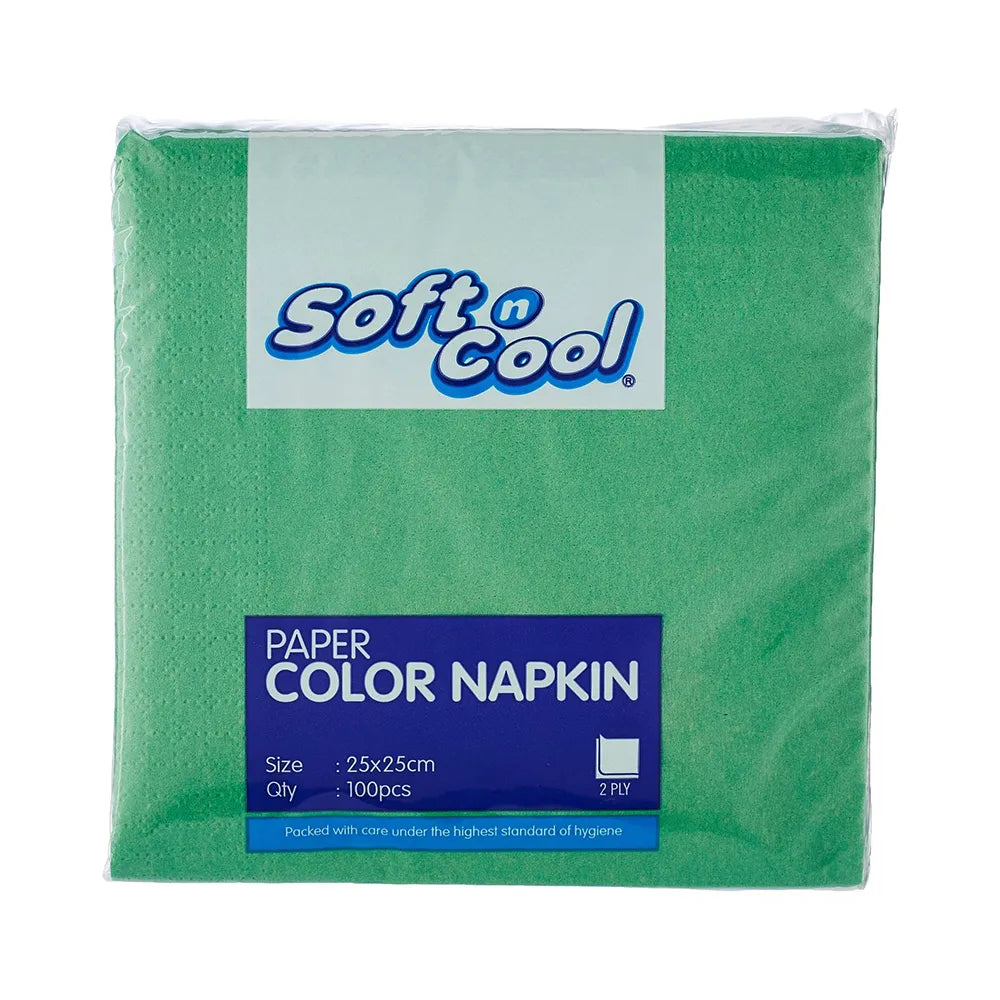 hotpack green napkin 25 x 25 cm 2400 pcs