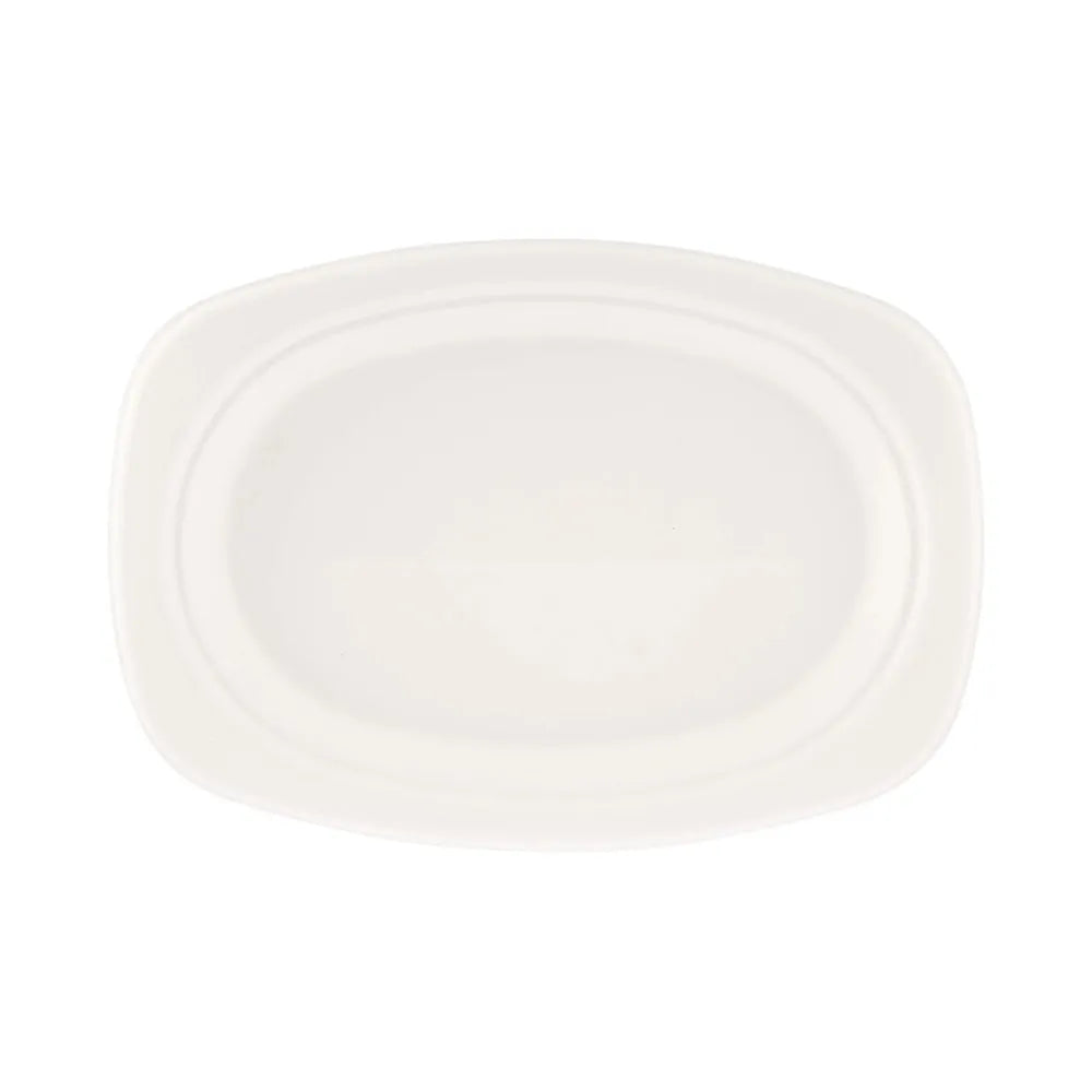 hotpack biodegradable oval plate 23 x 17 cm 500 pcs