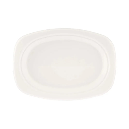 hotpack biodegradable oval plate 23 x 17 cm 500 pcs