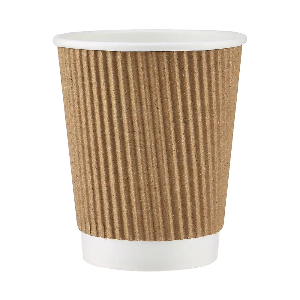 hotpack kraft ripple paper cup 355 ml 500 pcs