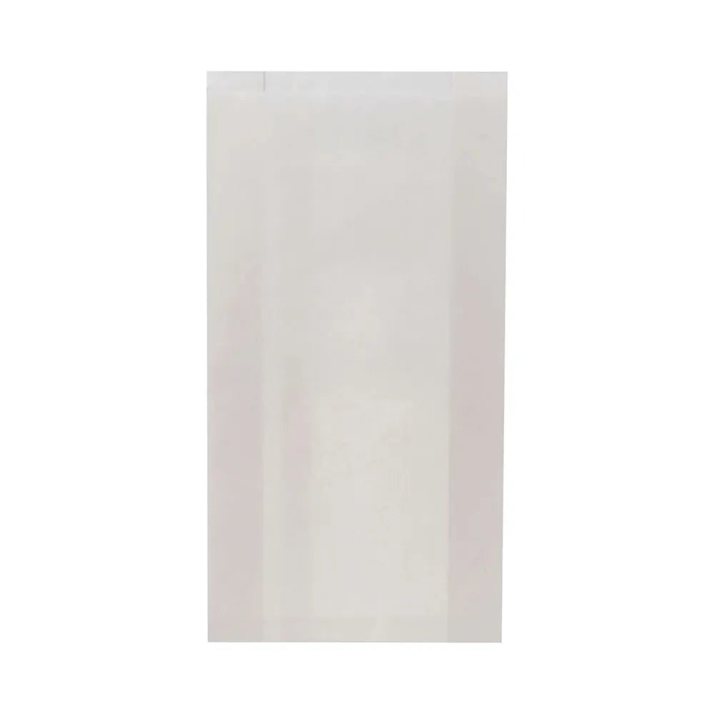 hotpack pinch or flat bottom white paper bag 14 x 8 x 33 cm 4 kg