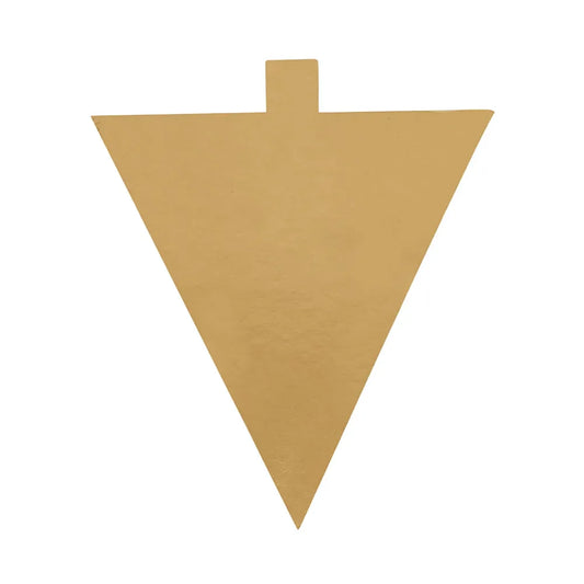 hotpack gold triangular cake board with handle 12 cm 100 pcs