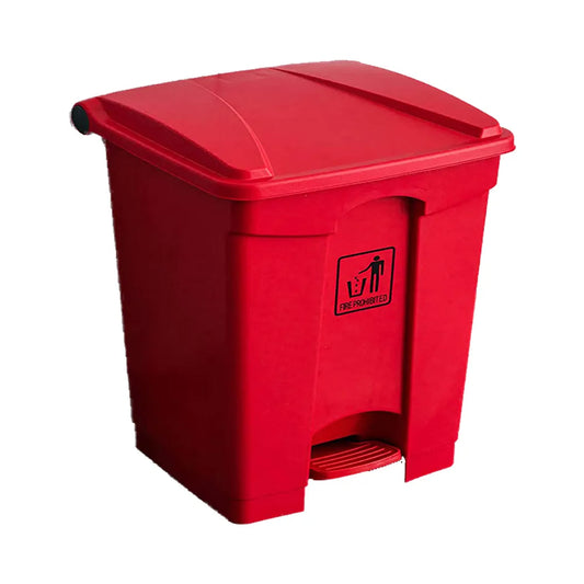 THS AF07330 Red Garbage Pedal Bin 30L