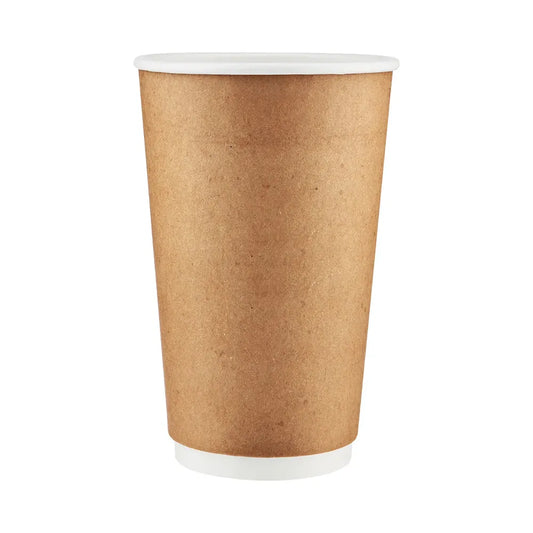 hotpack kraft double wall paper cup 474 ml 500 pcs