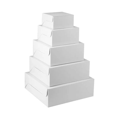 hotpack white cake paper box 35 x 35 x 12 cm 100 pcs