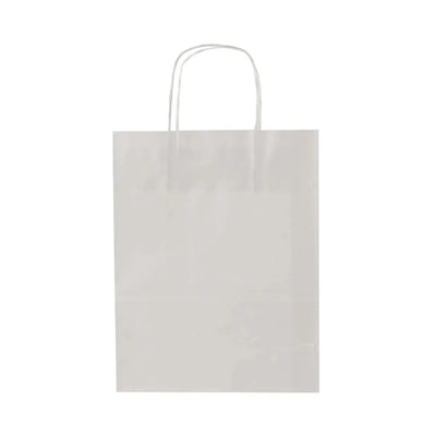 hotpack white paper bag with a twisted handle 32x 12 x 34 cm 250 pcs