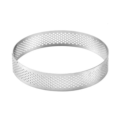 Greens Perforated Tart Ring Round Ø 8 x 2 cm   HorecaStore