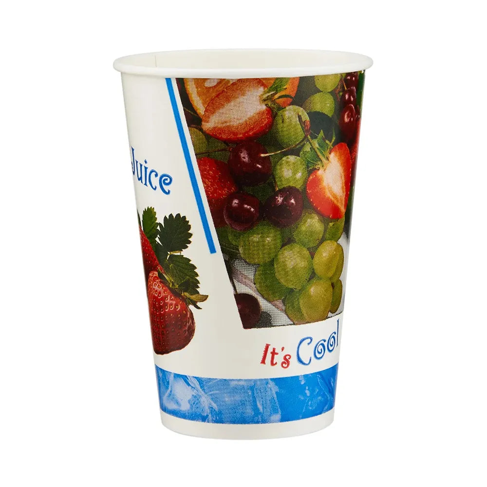 hotpack printed juice paper cup 474 ml 1000 pcs