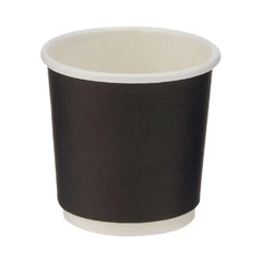 Hotpack Black Double Wall Paper Cup, 119 ml, 1000 PCs