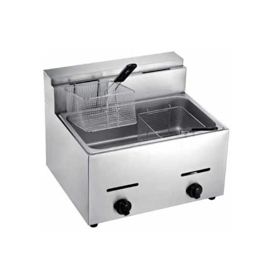 ths gf 102 gas fryer double 10 4 kw 58 x 47 x 48 cm