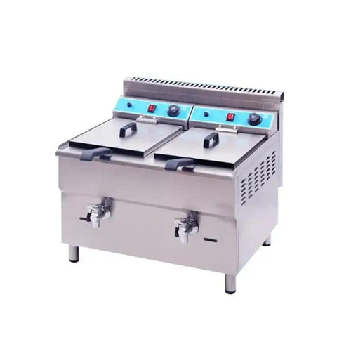 THS GF-182 Gas Fryer Double with Heavy Duty Elements 68 x 66 x 65 cm