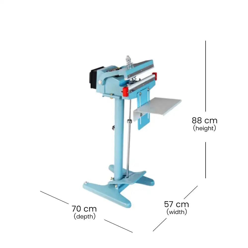 ths pfs 650 pedal impulse sealer foot operated sealing machine 1500 w 70 x 57 x 88 cm