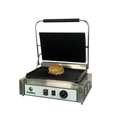 THS PG-812 Large Panini Maker Contact Grill 2.4 kW 43 x 36.5 x 21 cm