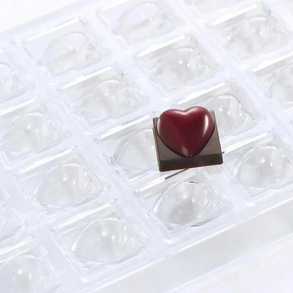 Martellato Polycarbonate Chocolate Mould Beat By Massimo Carnio 3X3X1.75CM