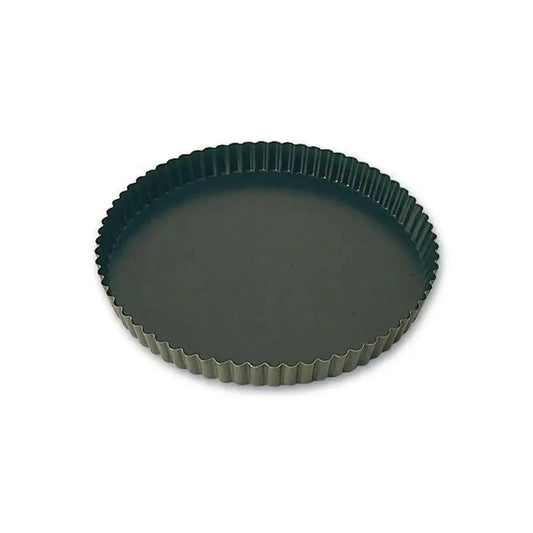 Matfer Bourgeat Exopan Fluted Quiche Pan Round, 24 x 2.4 cm