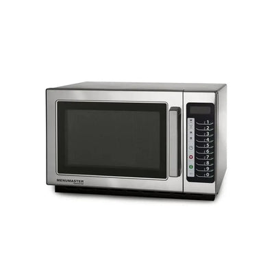 Menumaster Stainless Steel Electric 1100W Microwave with 10 Programmable Pads and 34L Capacity, 5 Power levels, L56 X W44 X H35 cm