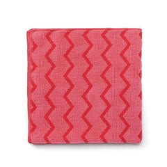 Microfiber Cleaning Towel, 30 x 30 cm Pack of 12, Color Red