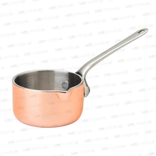 Mini Copper Pres Saucepan, Serve Small Appetizers, Side Dishes, Desserts, Ø 7.5 cm, 15 cl