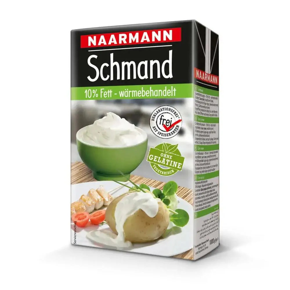 NAARMAN Sour Cream with 10% fat, 1ltr x 12 Pcs