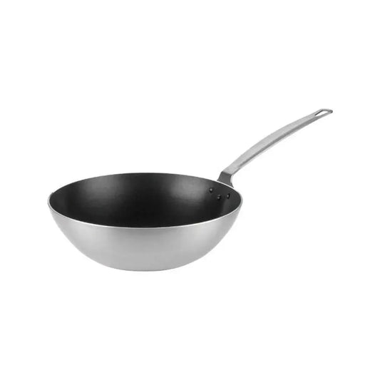 Ozti Aluminium Non-Stick Coated Wok Pan Silver, 24 cm