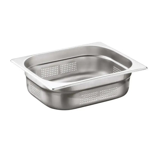 Ozti Stainless Steel GN 1/2 Perforated Gastronorm Container, 10 cm