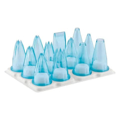 Paderno 47250-12 Polycarbonate Piping Tube Assorted Nozzles, Set of 12 Pcs