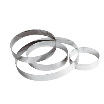 Paderno 47530-30 Stainless Steel Pudding Ring, ø 30 x H 3.5 cm