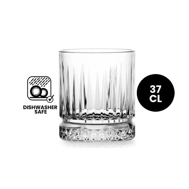 Pasabahce 520004 Elysia Whisky Glass Clear 35.5cl 4/Case - HorecaStore