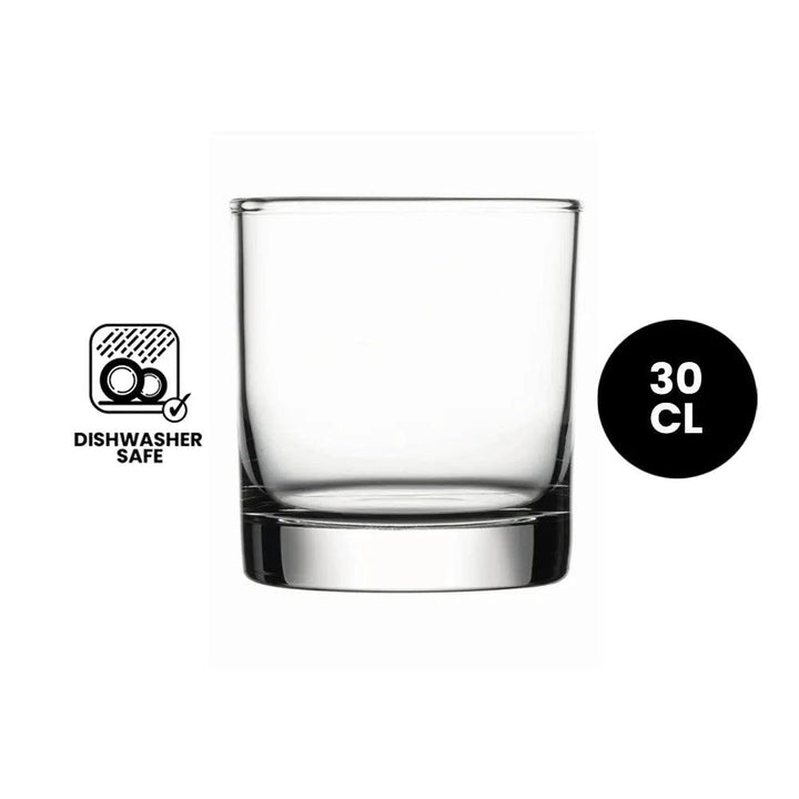 Pasabahce Istanbul 42283 Whisky Rock Tumbler Glass 30cl - 4/Case - HorecaStore