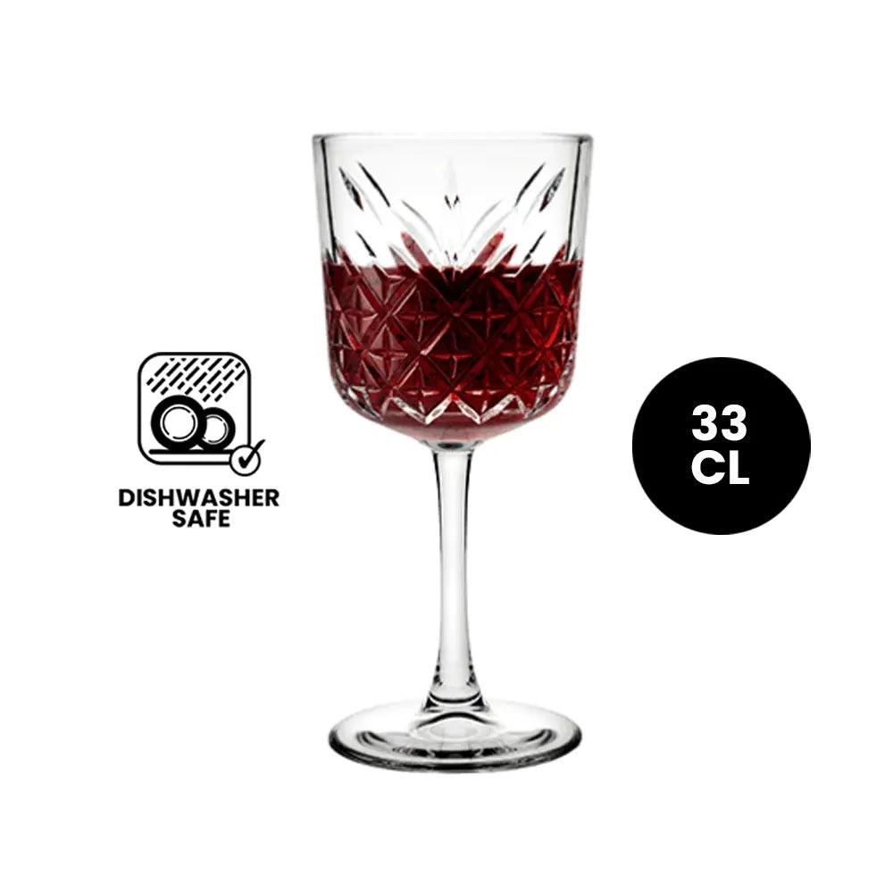 Pasabahce Timeless 440276 Red Wine Stemware Glass 33cl - 4/Case - HorecaStore