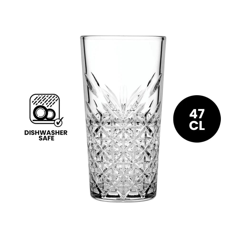 Pasabahce Timeless 520055 koktayl Long Tumbler Glass 47cl - 4/Case - HorecaStore