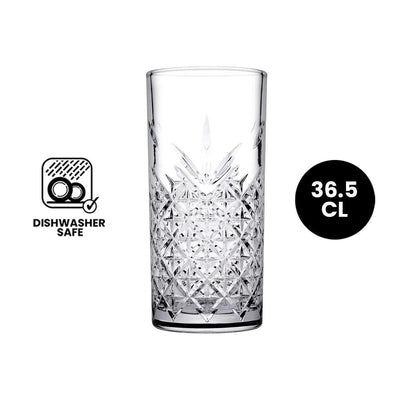 Pasabahce Timeless 520205 Kokteyl Long Tumbler Glass 36.5cl - 12/Case - HorecaStore