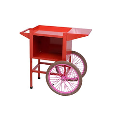 THS Stainless Steel Iron Coated Popcorn Machine Cart Trolley Red, 94 x 50 x 82.5