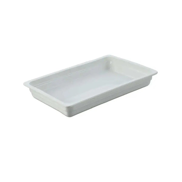 Porceletta Porcelain 1/1 Full Rectangular Chafing Dish Insert Ivory, 65.5 cm