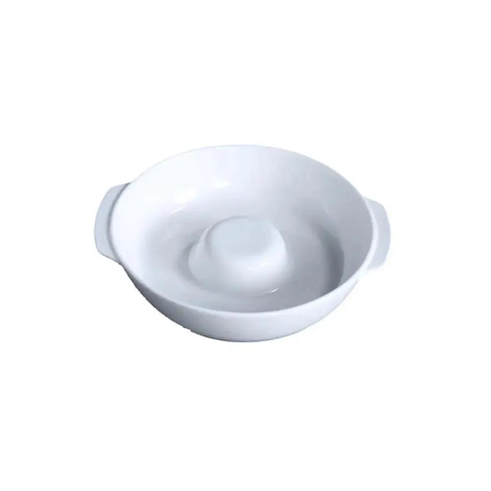 Porceletta Porcelain Baking Donut Shape Dish Ivory, 20 cm