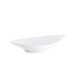 Porceletta Porcelain Boat Bowl Ivory, 50.8 cm