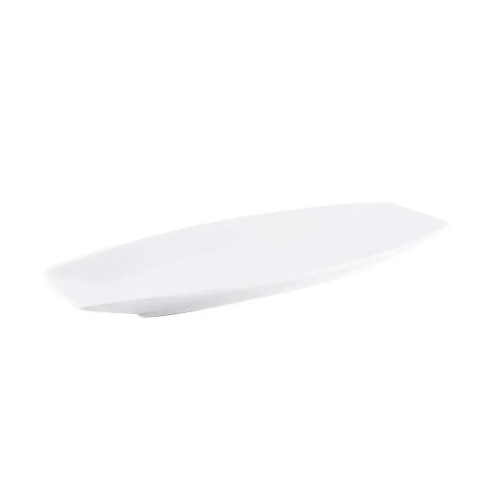 Porceletta Porcelain Boat Rectangular Plate Ivory, 30 cm