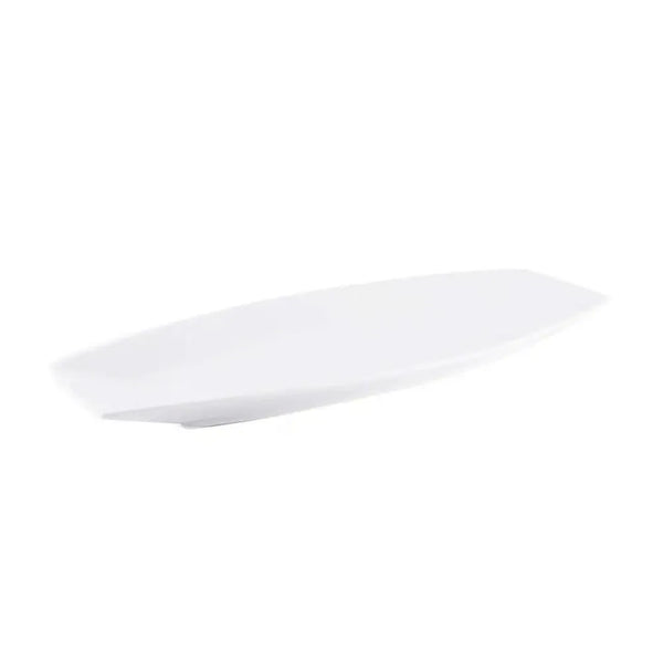 Porceletta Porcelain Boat Rectangular Plate Ivory, 36 cm