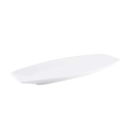 Porceletta Porcelain Boat Rectangular Plate Ivory, 40.3 cm