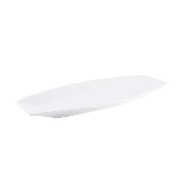 Porceletta Porcelain Boat Rectangular Plate Ivory, 45 cm