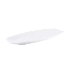 Porceletta Porcelain Boat Rectangular Plate Ivory, 50 cm