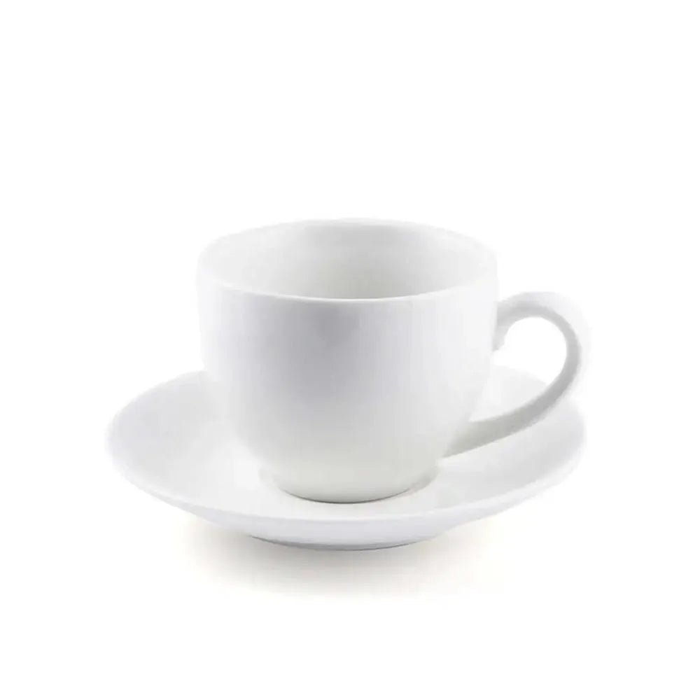 Porceletta Porcelain Cappuccino Cup & Saucer Ivory, 200 ml