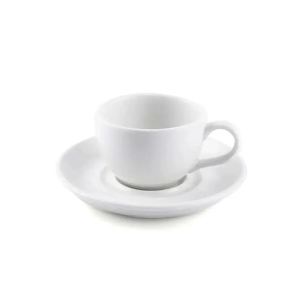 Porceletta Porcelain Coffee and Tea Cup & Saucer Ivory, 80 ml