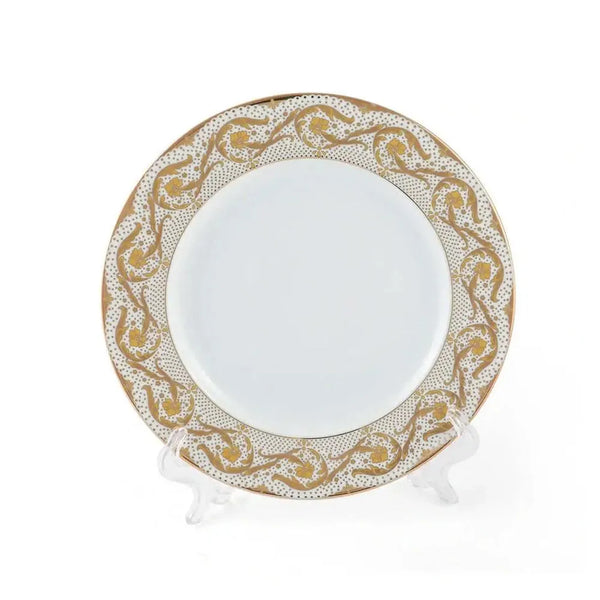 Porceletta Porcelain Dinner VIP Plate Set Ivory, 27.5 cm, 6 Pieces