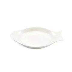 Porceletta Porcelain Fish Plate Ivory, 25 cm